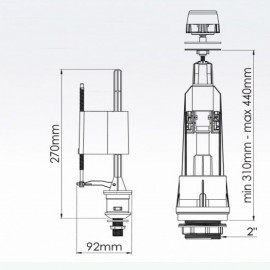 Hakersan Tarabya Basmalı Rezervuar İç Takım 