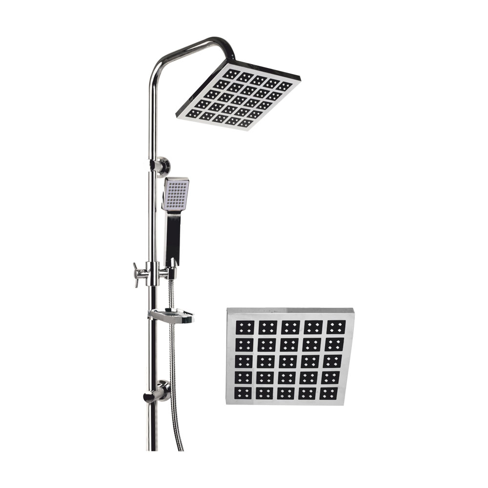 Robot Duş Seti Parlak Kare