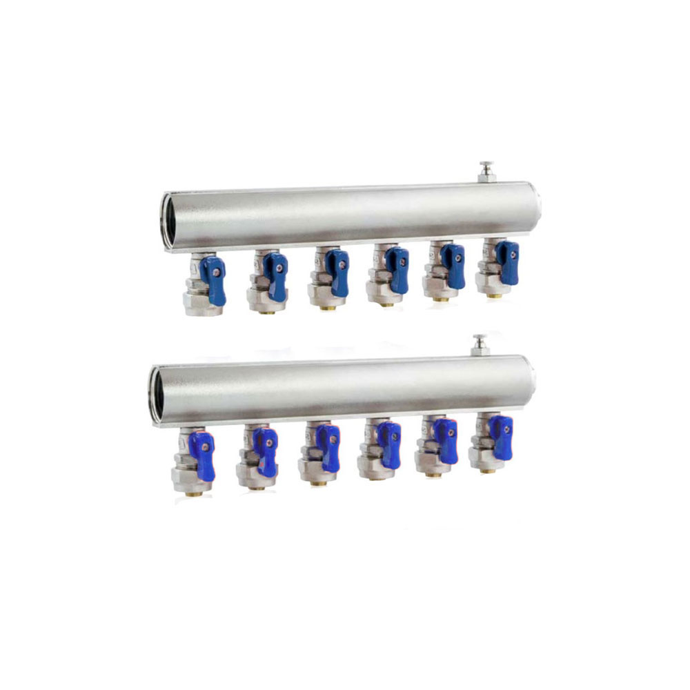 1" - 1/4 Mini Vanalı Kollektör (Mavi)