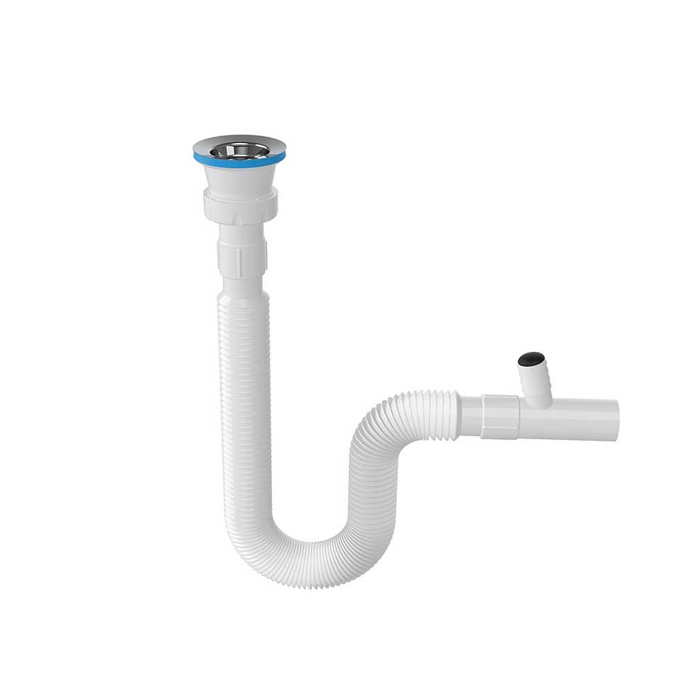 Körüklü Lavabo Sifonu Ç.Mak Çıkışlı Nova